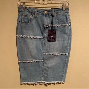 Boon Boom Jeans Denim Skirt Sz M